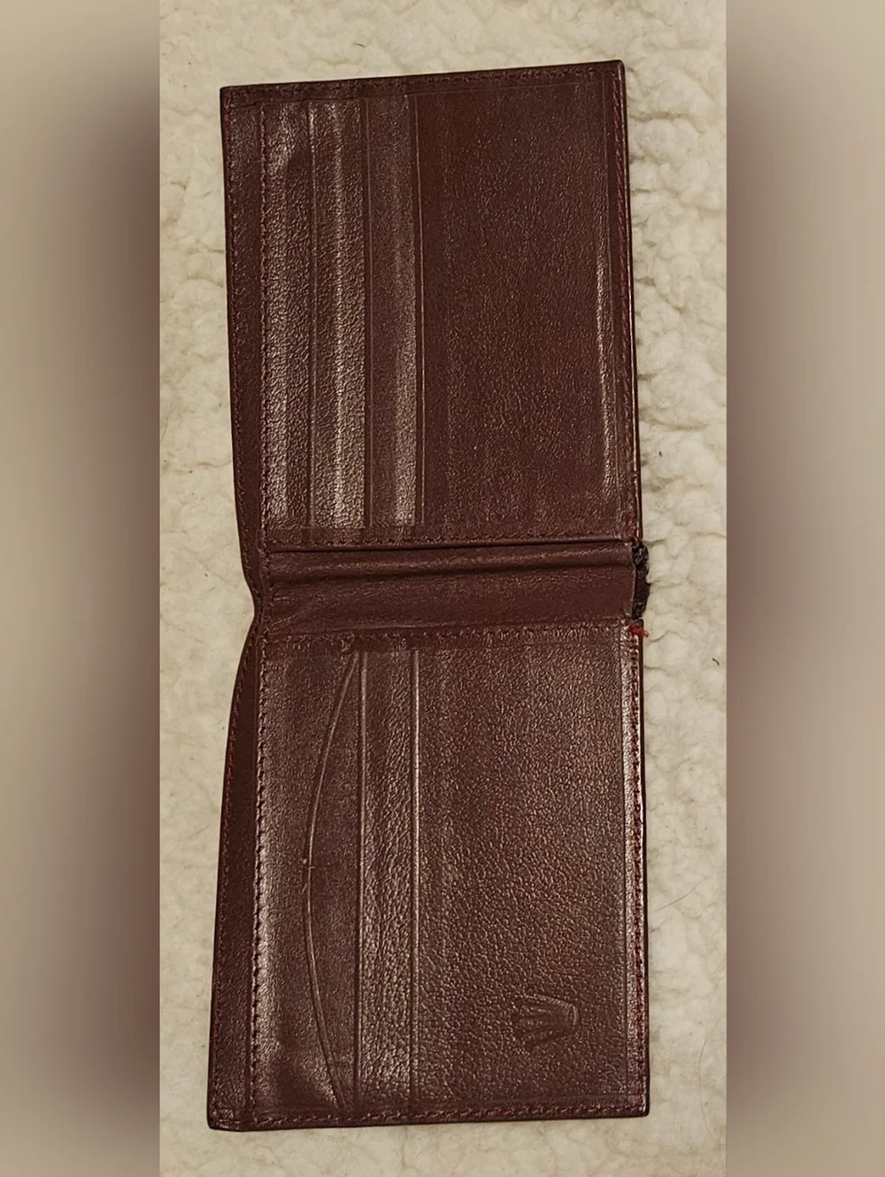 Authentic Vintage Rolex Vintage Burgundy Leather Bifold Wallet Genève Suisse Men